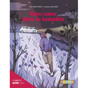 Mon coeur dans la tempête ROMAN – Dès 9 ans ** d’Eric SANVOISIN, illustrations de Caroline TACONET Éditions Utopique - Collection ( Alterego ) - 10€ Mots clé : 2021 – adoption – fugue – résilience – Sans abri – Pardon – solitude – secret de famille Insensible à son prénom qui résonne dans la nuit, Milo avance seul et court. Il fuit l’homme qui cherche à le rattraper… se cache. Pourquoi se sauve-t-il ? Il vient d’apprendre une situation qu’il ne peut supporter. Il a été adopté ! Il a faim, il est seul. Que va-t-il devenir ?... Comment se nourrir sans argent ? La tentation de voler est grande, mais ne passe pas inaperçue… Dérouté, il ne sait que faire… Des rencontres fugitives mais assez bienveillantes vont l’aider à prendre le recul nécessaire pour que les souvenirs se fassent jour et qu’il accepte et comprenne la vérité… S’il offre à son héros des contacts positifs avec des adultes, l’auteur ne cache pas les risques que Milo prend à fuguer. En lui faisant côtoyer d’autres solitudes que la sienne, choisies ou non, il le fait réfléchir et prendre sa vie en main.