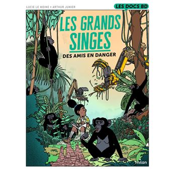 Les-grands-singes-Des-amis-en-danger-Opalivres-Littérature jeunesse