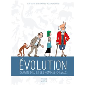 Evolution-Darwin-Dieu-et-les-hommes-chevaux-Opalivres-Littérature Jeunesse