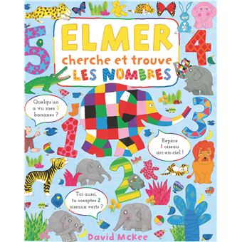 Elmer cherche et trouve les nombres-Opalivres-Littérature jeunesse
